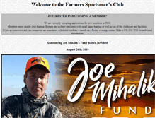 Tablet Screenshot of farmerssportsmansclub.com